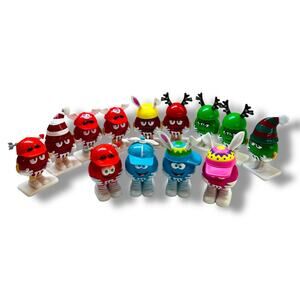 Lot of 13 M&M Candy Holders Holiday Easter Christmas Assorted